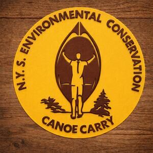 New York State Environmental Conservation Canoe Carry Sign Portage Boat Hike